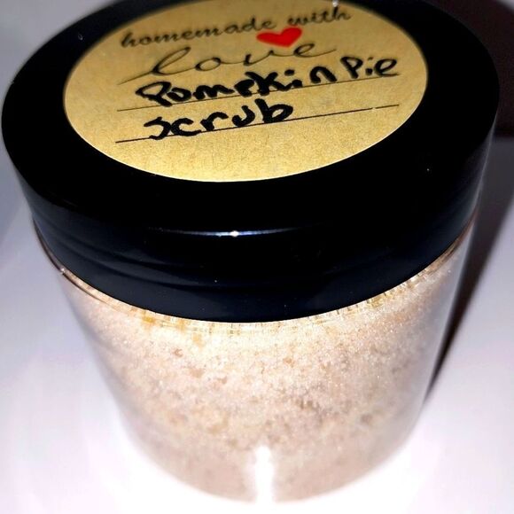Hand crafted Brown sugar Pumpkin pie Emulsified Sugar Scrub 6oz - Picture 4 of 12